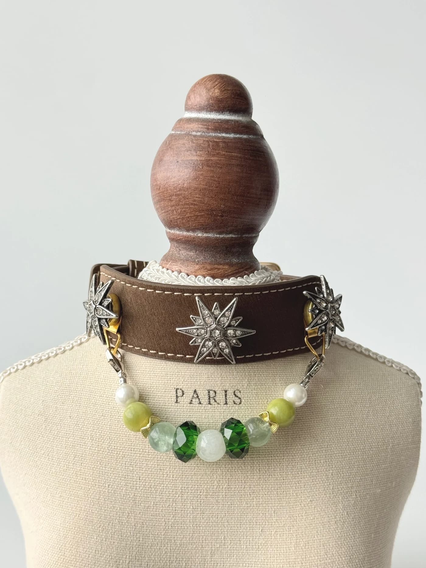 Fluorit-Garten-Halsband