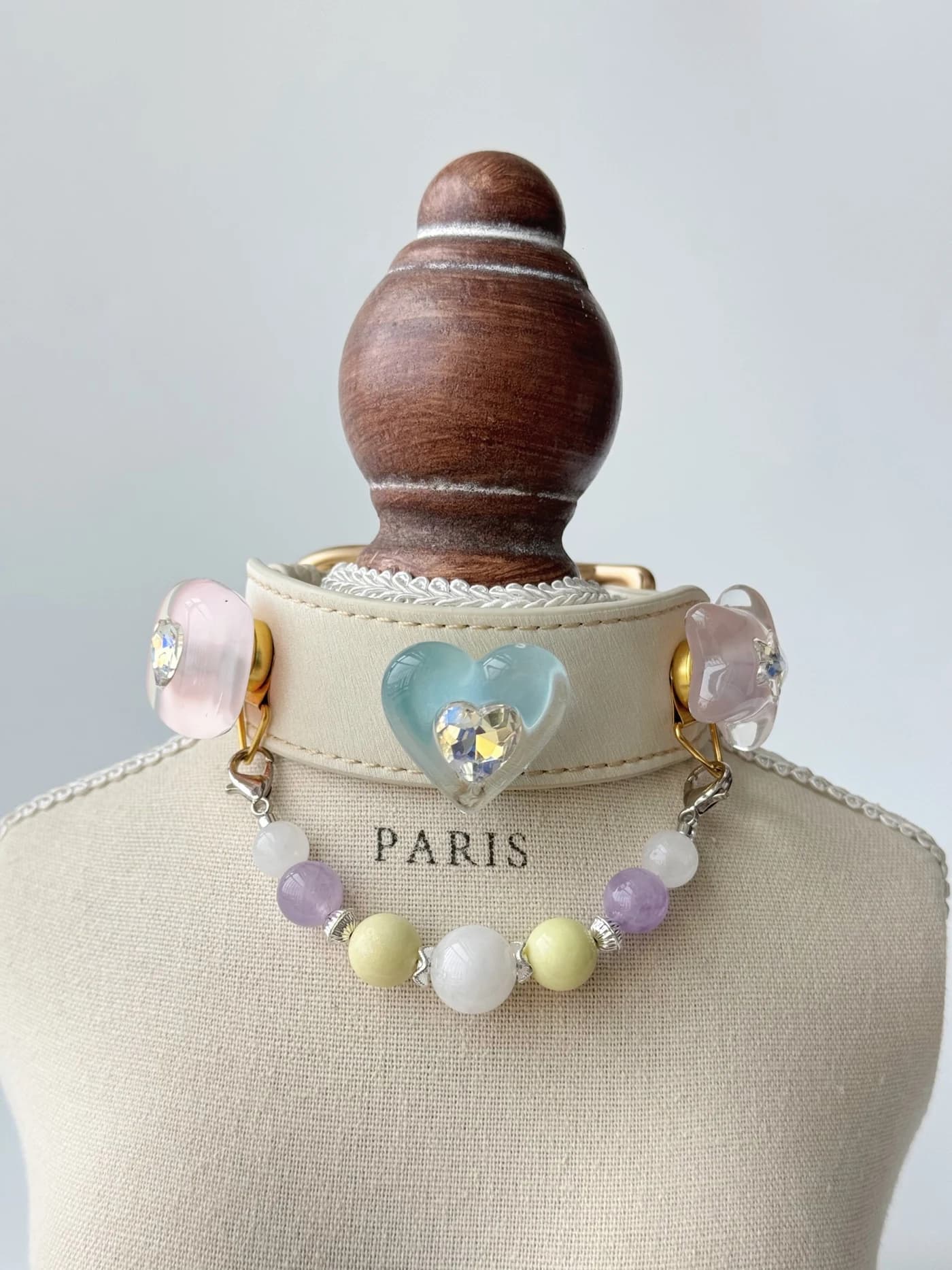 Lavendelkristall-Halsband