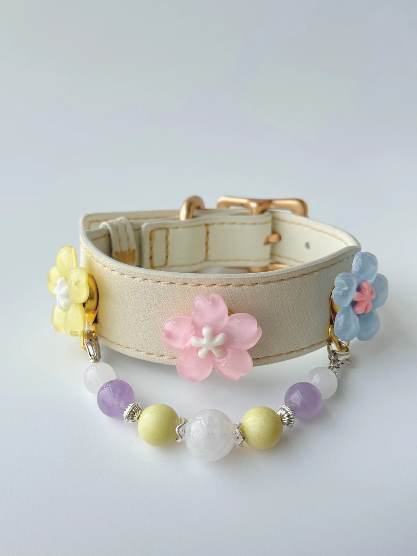 Lavendelkristall-Halsband