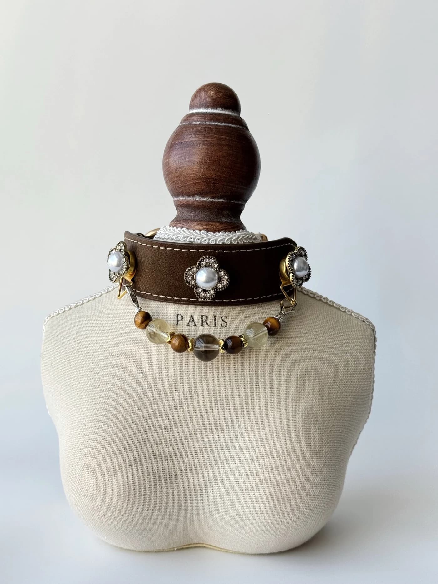 Rauch-Tigerauge-Halsband