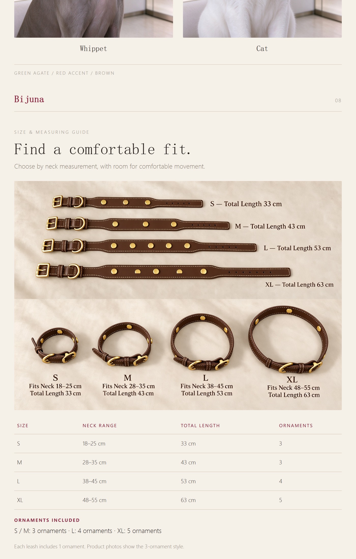 Emerald Agate Collar detail guide 6