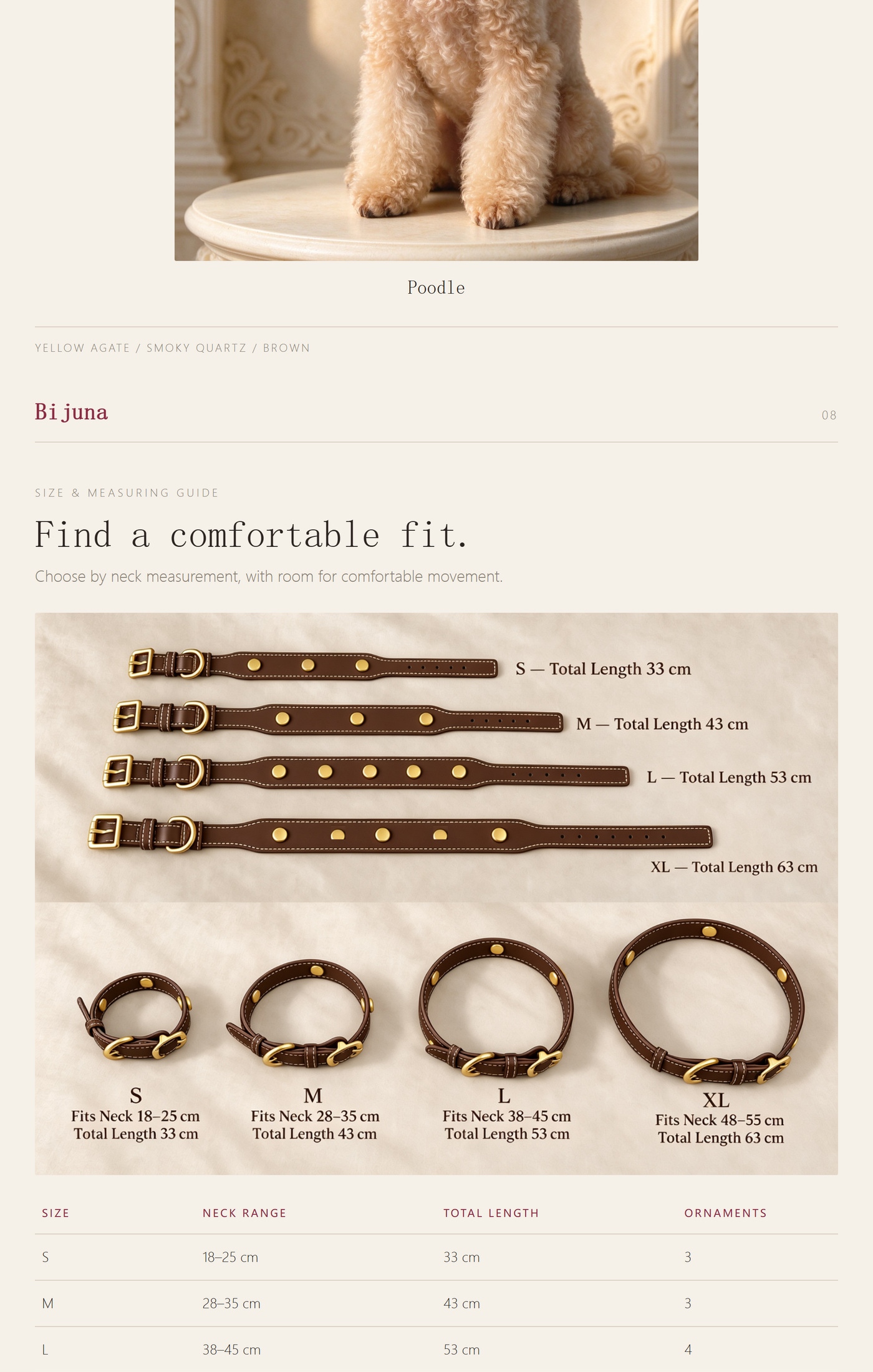 Guide détaillé de Collier Quartz Fumé Doré, 6