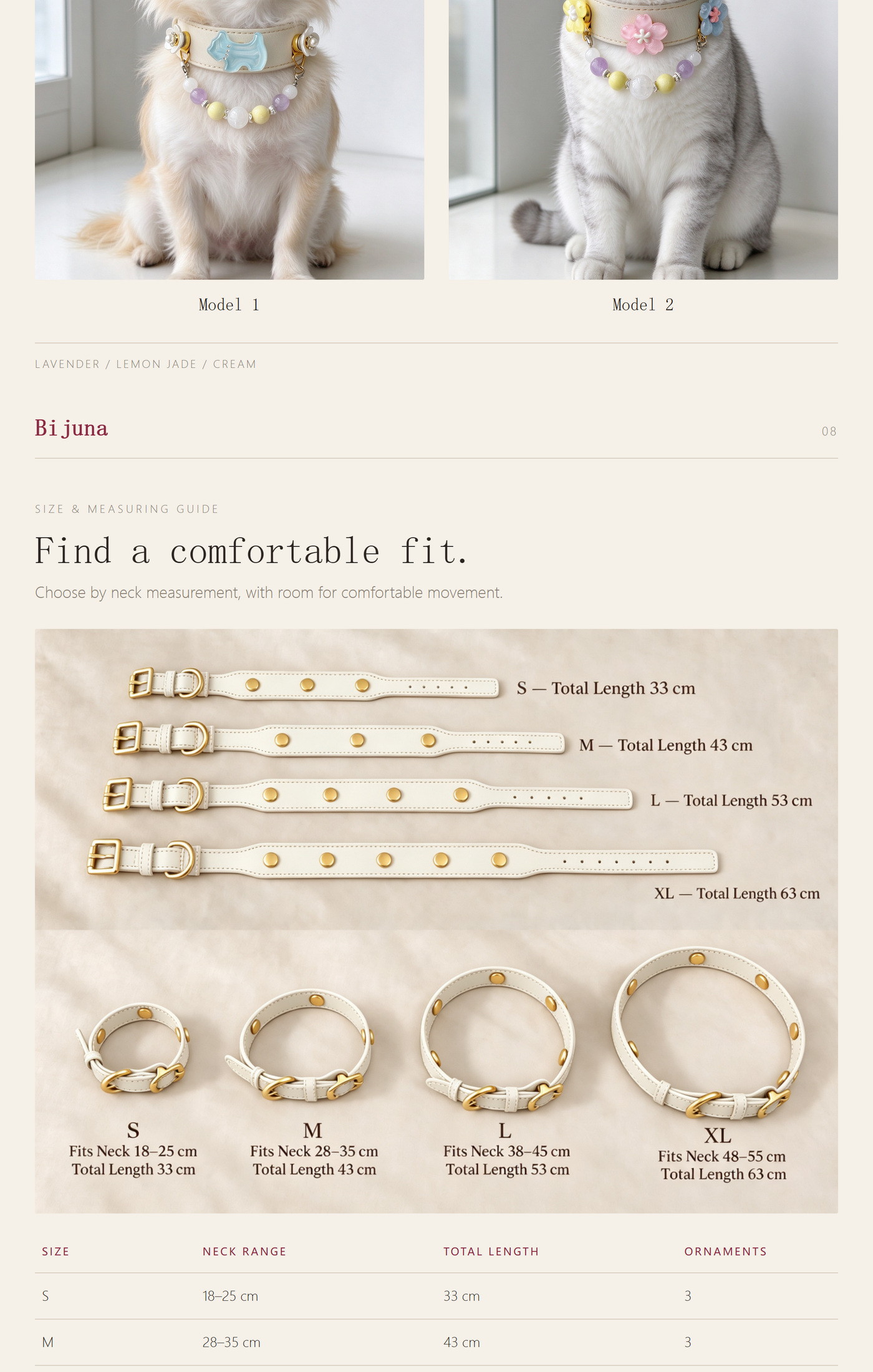 Detailübersicht für Lavendelkristall-Halsband, 6