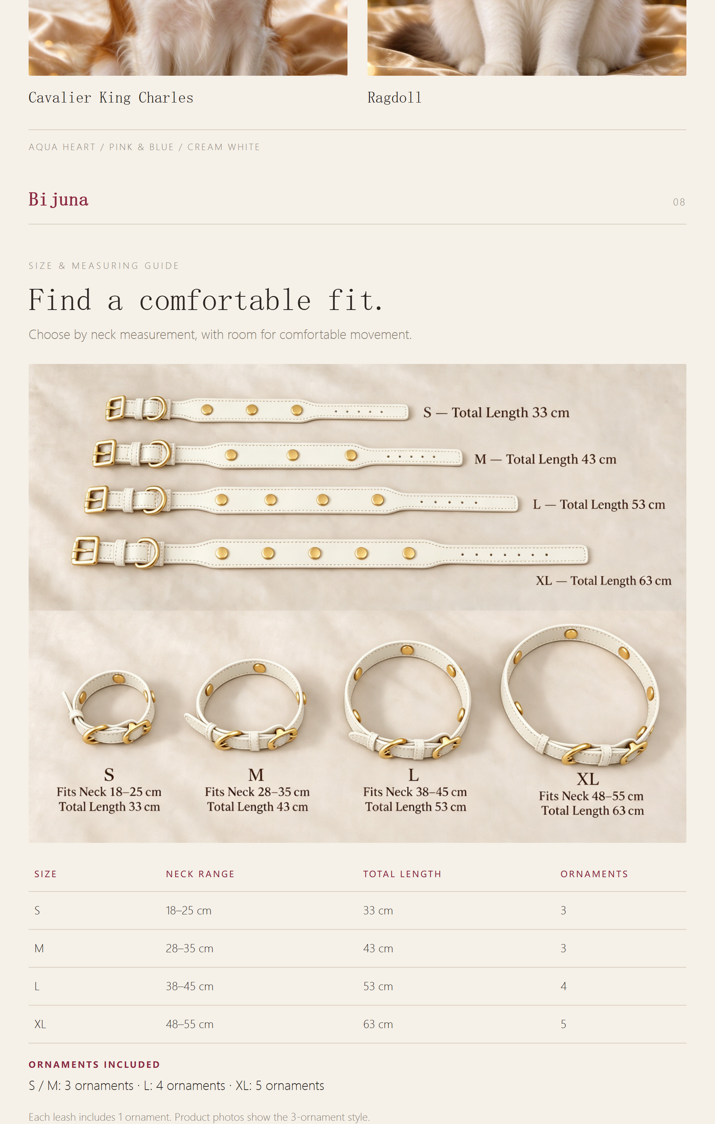 Guía de detalles de Collar Corazón del Océano, 6