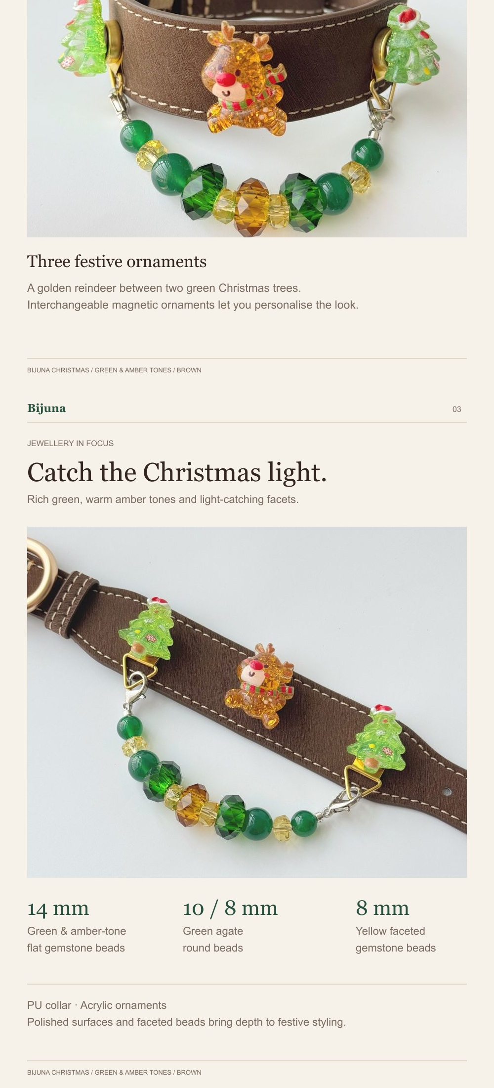 Detailübersicht für Rentierwald-Halsband, 2