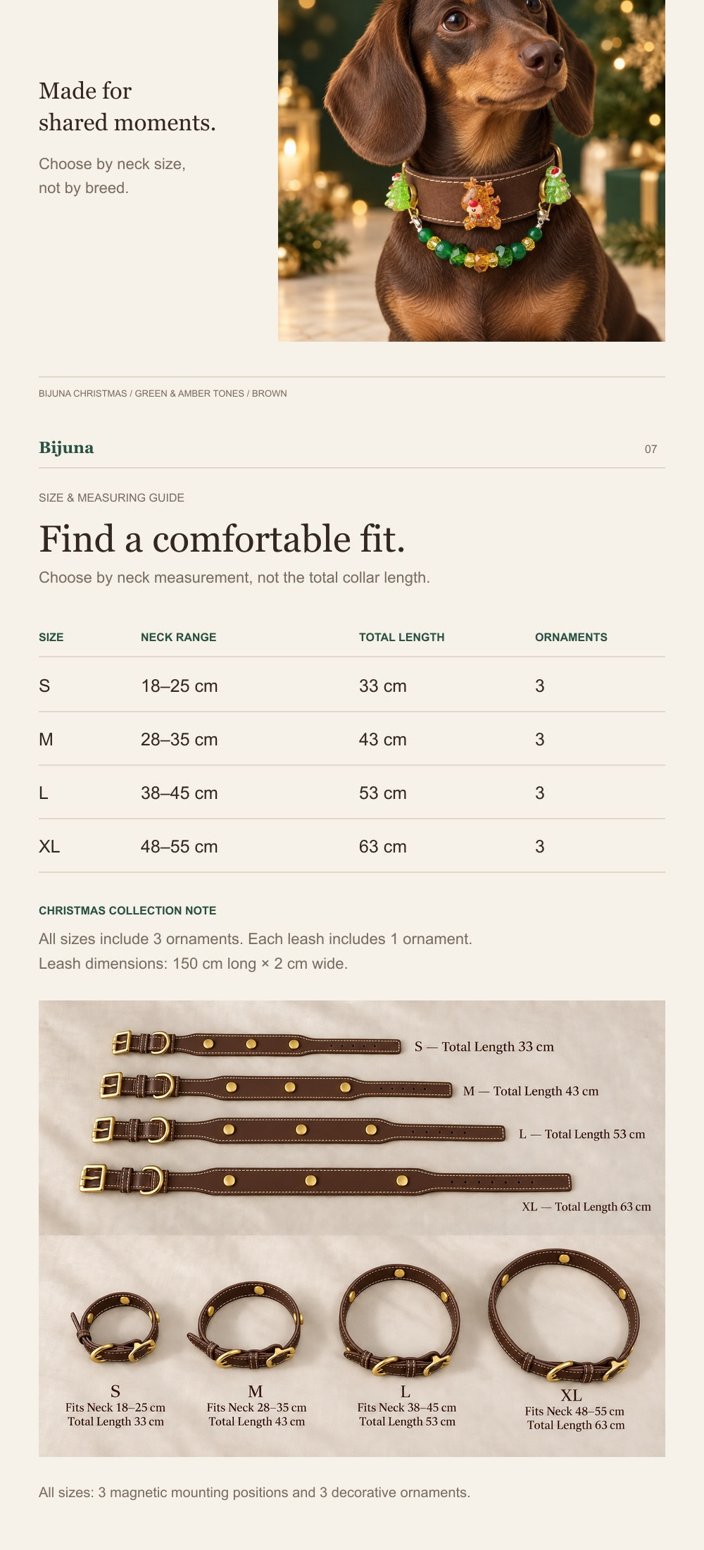 Detailübersicht für Rentierwald-Halsband, 5