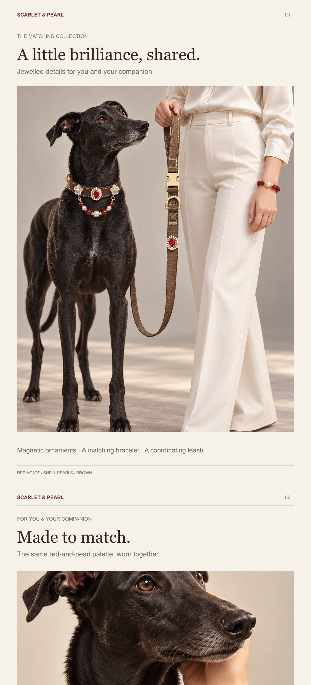Scarlet Pearl Collar detail guide 1