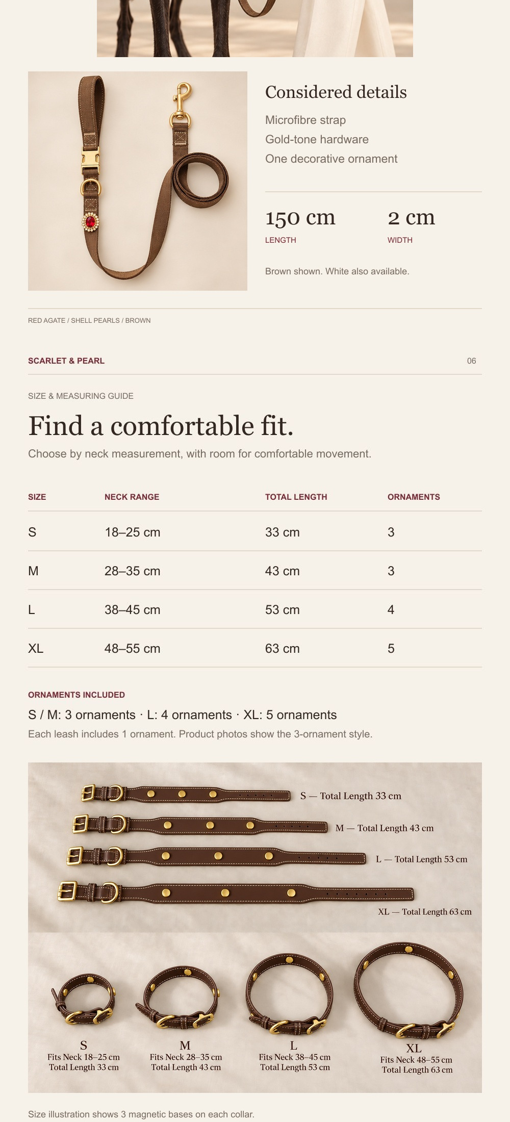 Scarlet Pearl Collar detail guide 4