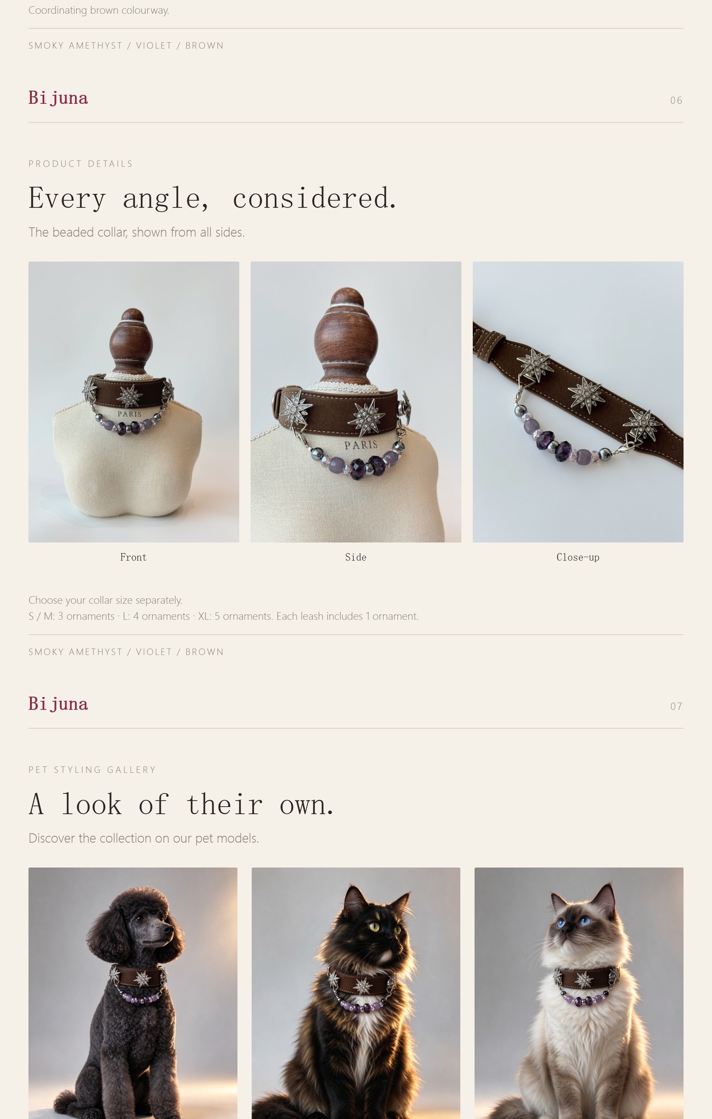 Detailübersicht für Violetter-Achat-Halsband, 5