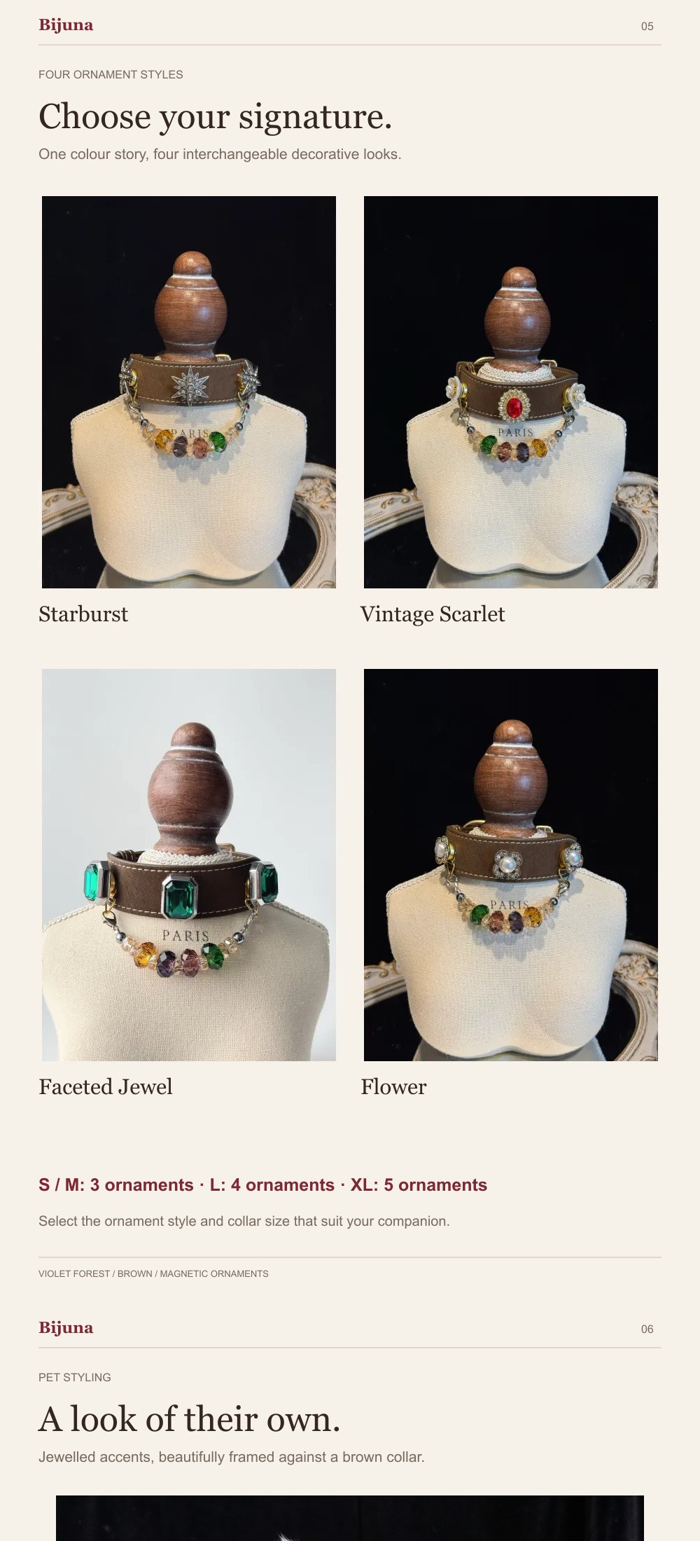 Violet Forest Collar detail guide 4